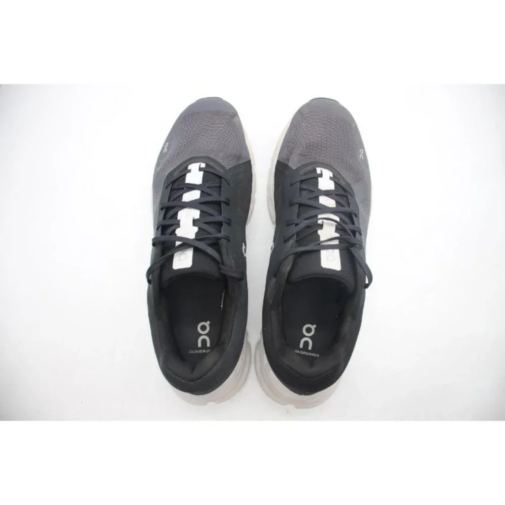 On Cloud Cloudrunner Men's Size 11.5 Black White Gray Running Shoes_10